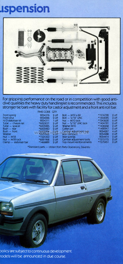Fiesta MK1: Series-X Parts - Page 3