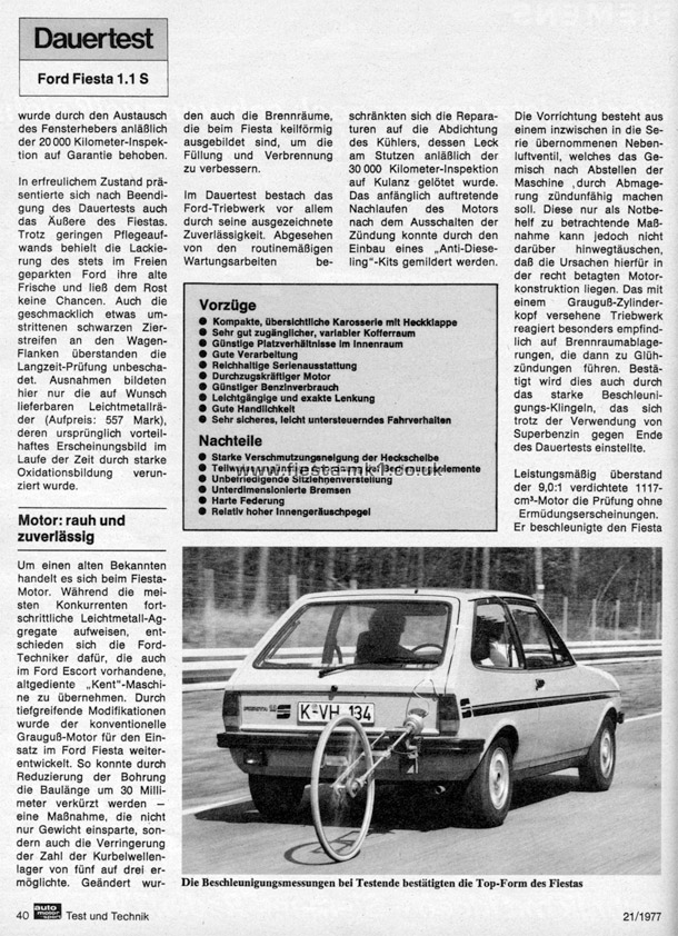 Auto Motor und Sport - Road Test: Fiesta 1100S (Sport) - Page 4