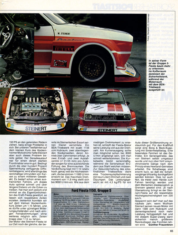 Sport Fahrer - Road Test: Steinert Fiesta Group 5 - Page 2