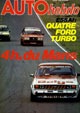 Auto Hebdo - Road Test: May Turbo Fiesta 1300S & Ghia - Front Cover