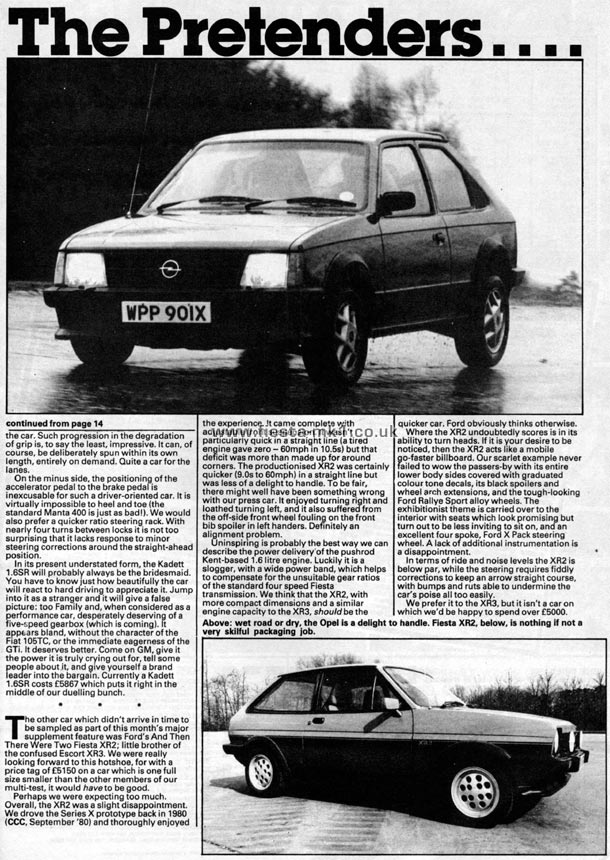 Cars and Car Conversions - Group Test: Fiesta XR2 - Page 3