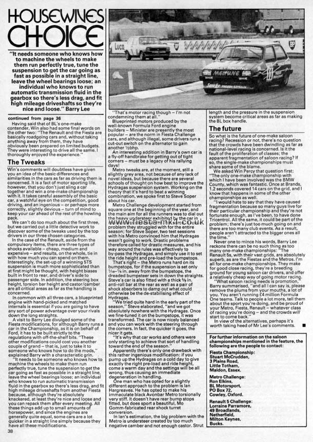 Cars and Car Conversions - Group Test: Win Percy Fiesta Race Car - Page 4