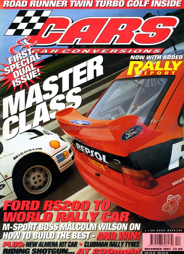 Cars and Car Conversions - Technical: 1300cc Fiesta Rally Car - Front Cover
