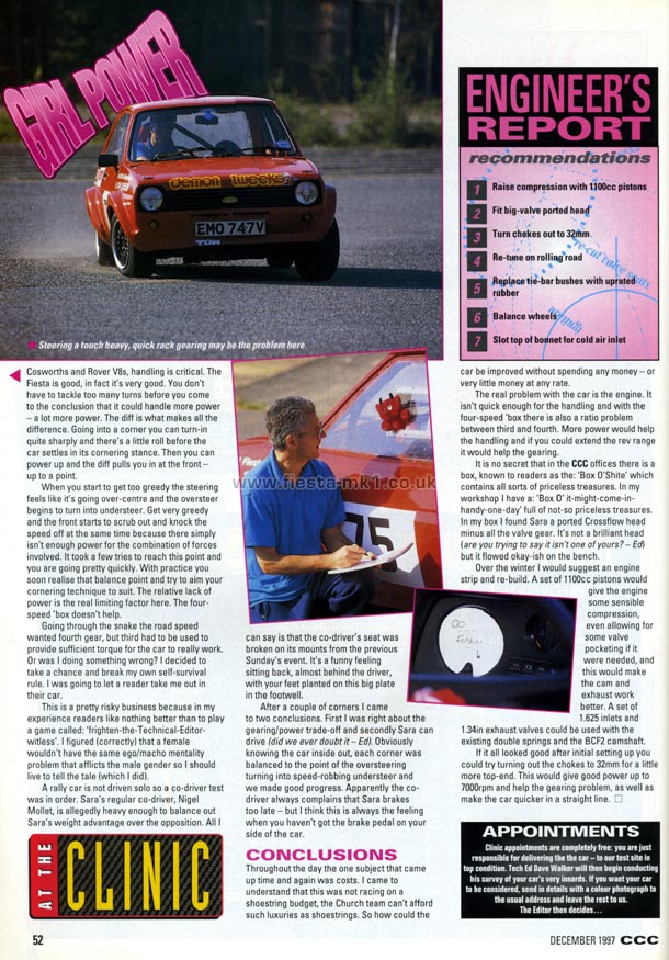 Cars and Car Conversions - Technical: 1300cc Fiesta Rally Car - Page 5