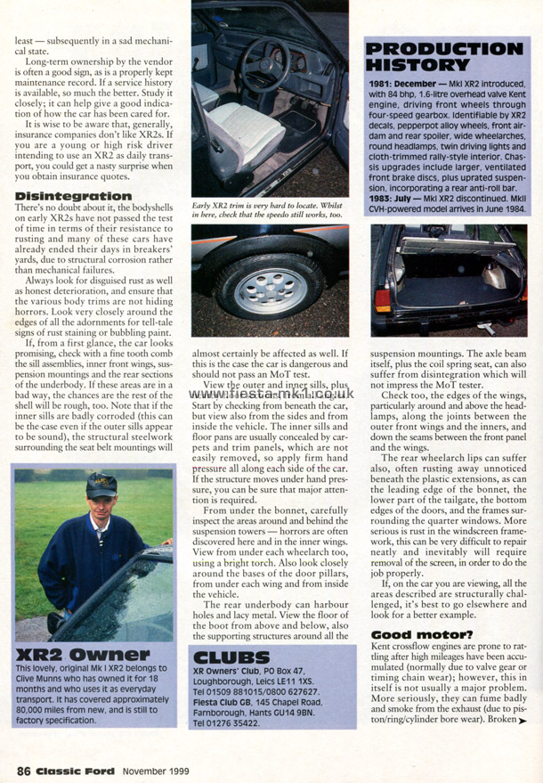 Classic Ford - Buyers Guide: Fiesta XR2 - Page 3