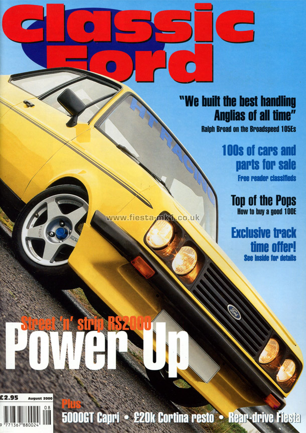 Classic Ford - Feature: RWD Fiesta - Front Cover