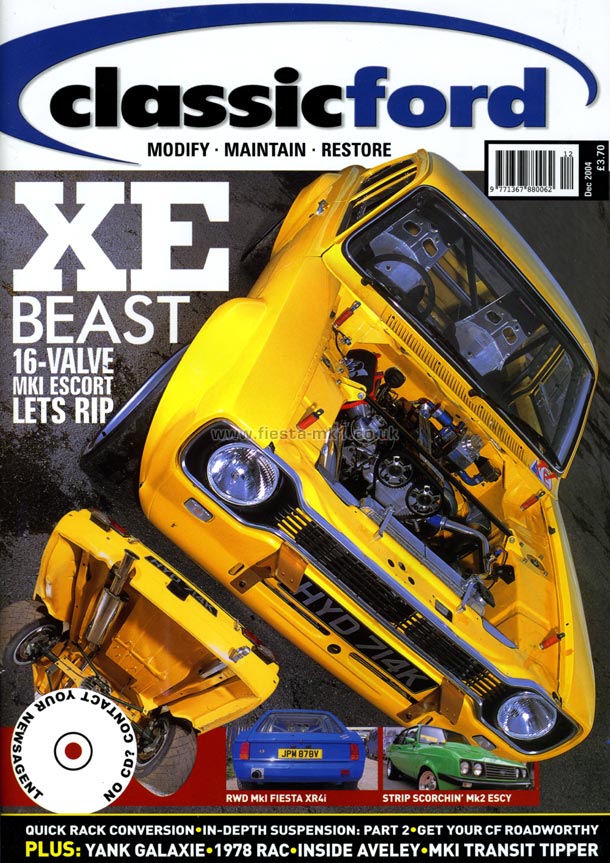 Classic Ford - Feature: RWD Fiesta XR4i - Front Cover