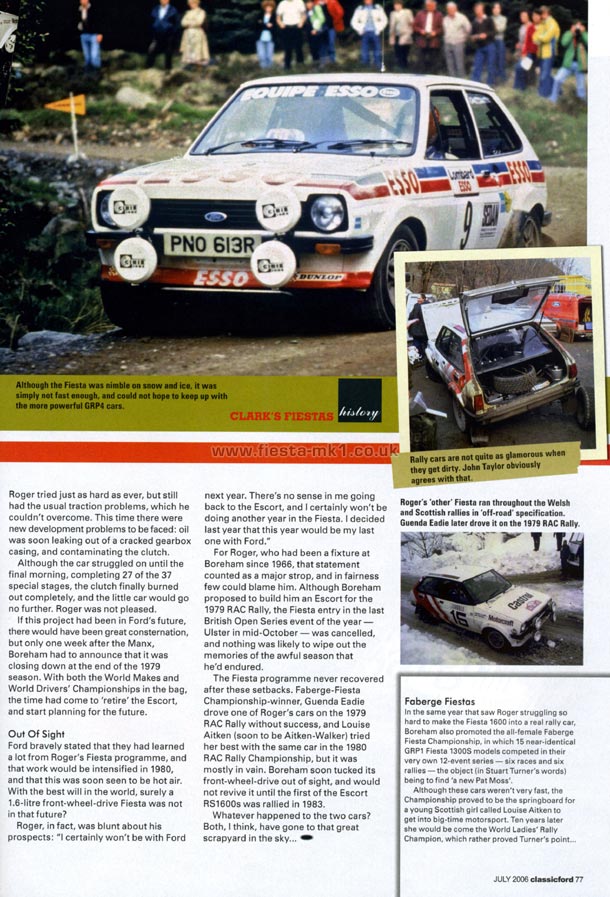 Classic Ford - Graham Robson: Fiesta Group 2 Rally Cars - Page 4