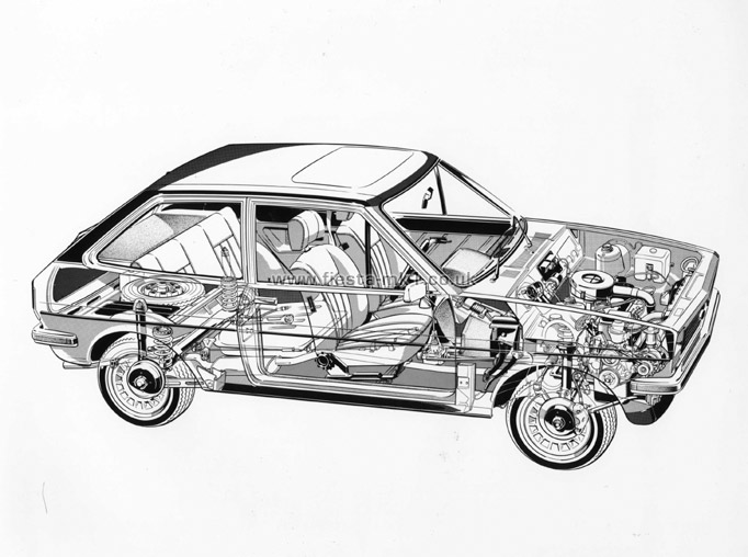 Fiesta MK1: Cutaway