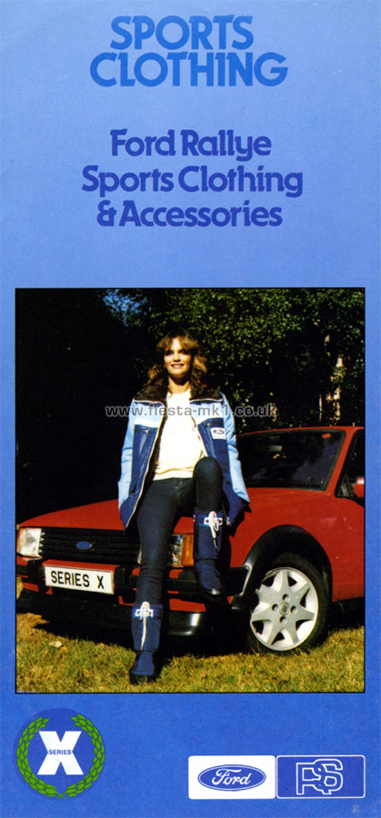 Fiesta MK1: Series-X Clothing - Front Cover