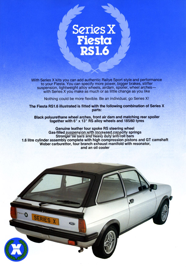 Fiesta MK1: Series-X Parts - Front Cover