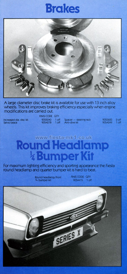 Fiesta MK1: Series-X Parts - Page 4