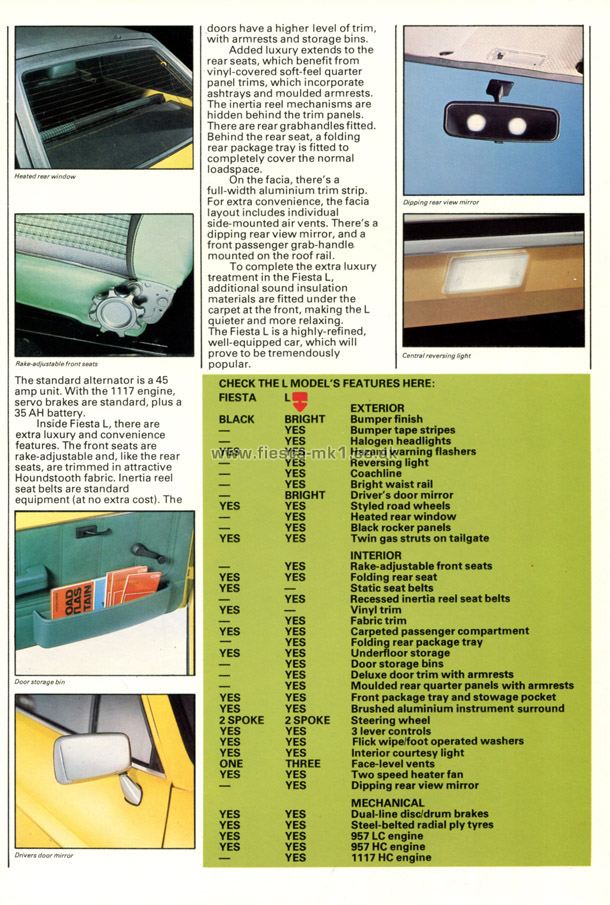 Fiesta MK1: Dealer Introduction Guide - Page 41