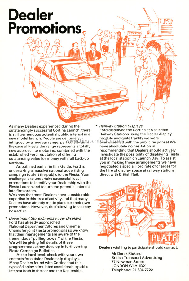 Fiesta MK1: Dealer Introduction Guide - Page 95