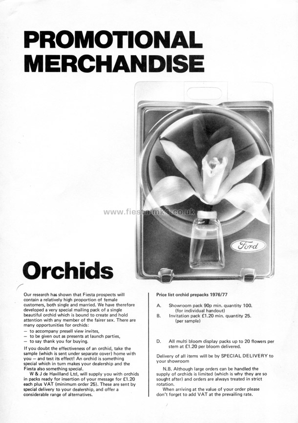 Fiesta MK1: Merchandising Aids - Page 10