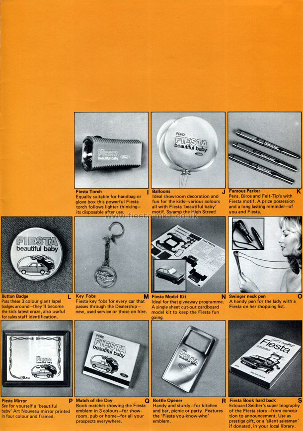 Fiesta MK1: Merchandising Aids - Page 5