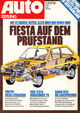 Auto Zeitung - Road Test: Ford Fiesta - Front Cover