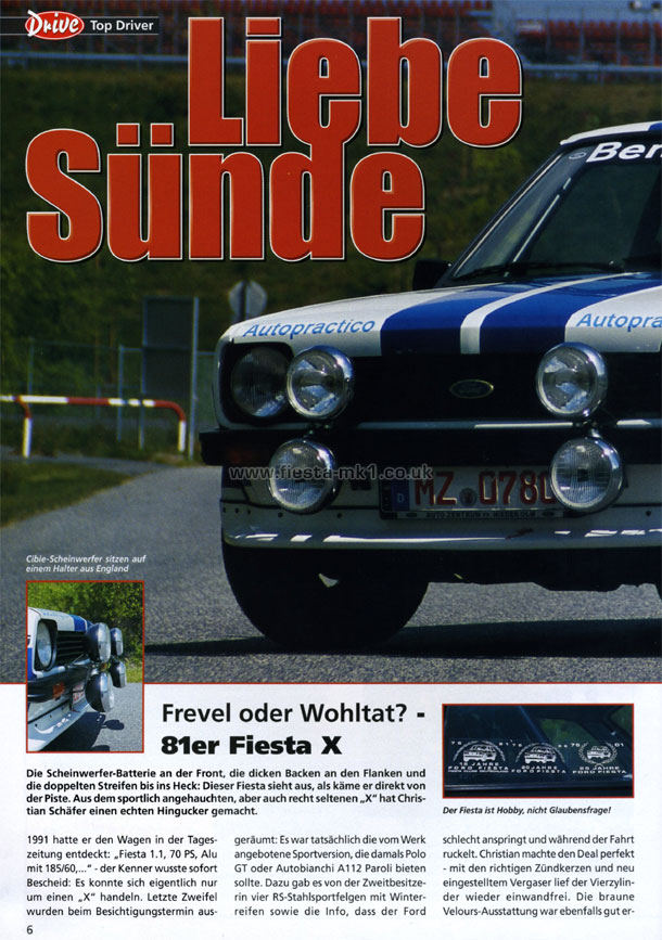 Drive Ford Scene International - Feature: Fiesta Group 2 Replica - Page 1