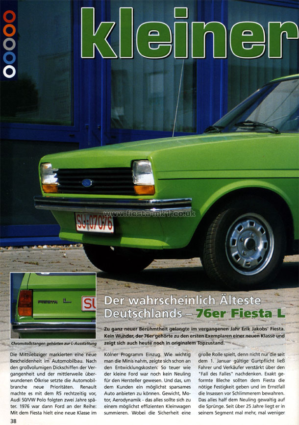 Drive Ford Scene International - Feature: Fiesta L - Page 1