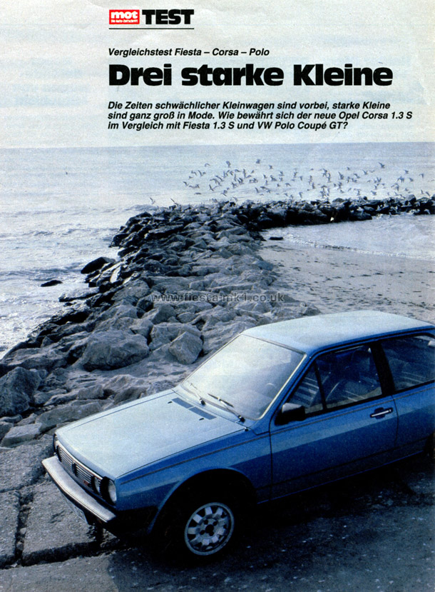 MOT Die Auto-Zeitschrift - Group Test: Fiesta 1300S (Sport) - Page 1