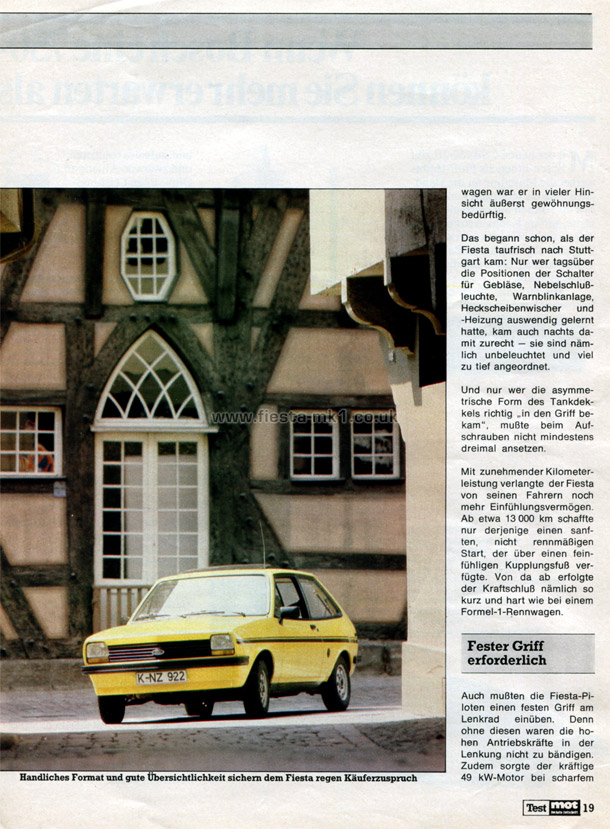 MOT Die Auto-Zeitschrift - Road Test: Fiesta 1300S - Page 2