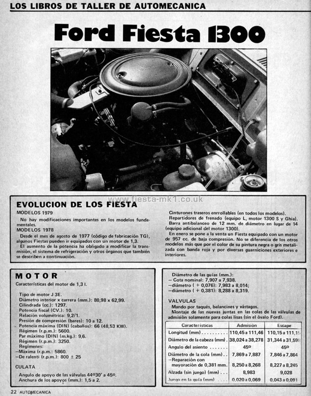 Auto Mec�nica - Technical: Ford Fiesta 1300 - Page 1