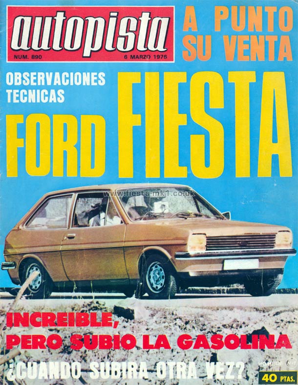 Autopista - Technical: Fiesta Technical Observations - Front Cover