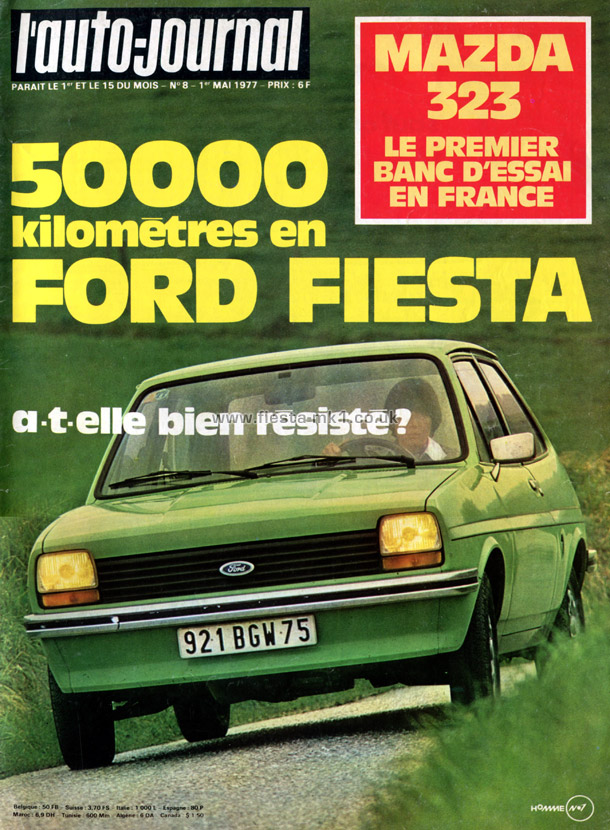 L'Auto-Journal - Road Test: Fiesta L - Front Cover