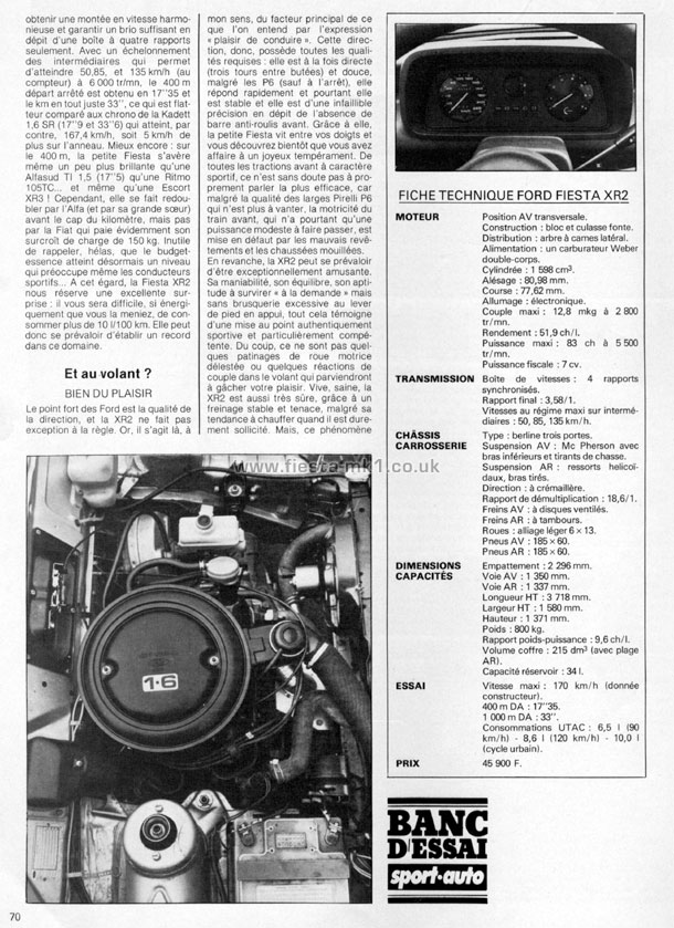 Sport Auto - Road Test: Fiesta XR2 - Page 3
