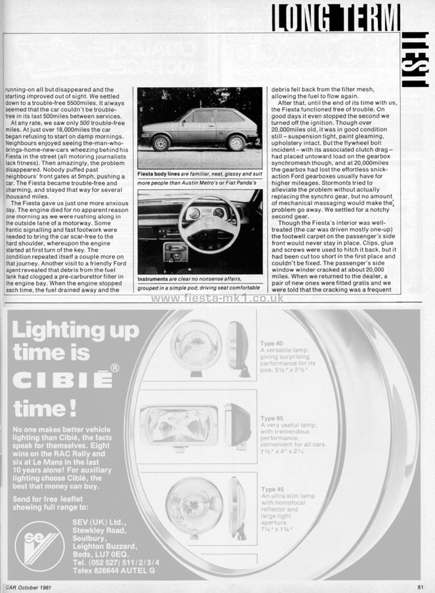 Car - Road Test: Fiesta GL - Page 3