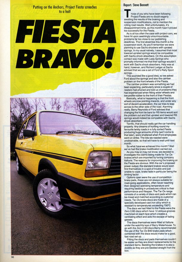 Cars and Car Conversions - Feature: Project Fiesta 1300S (Sport) - Page 1