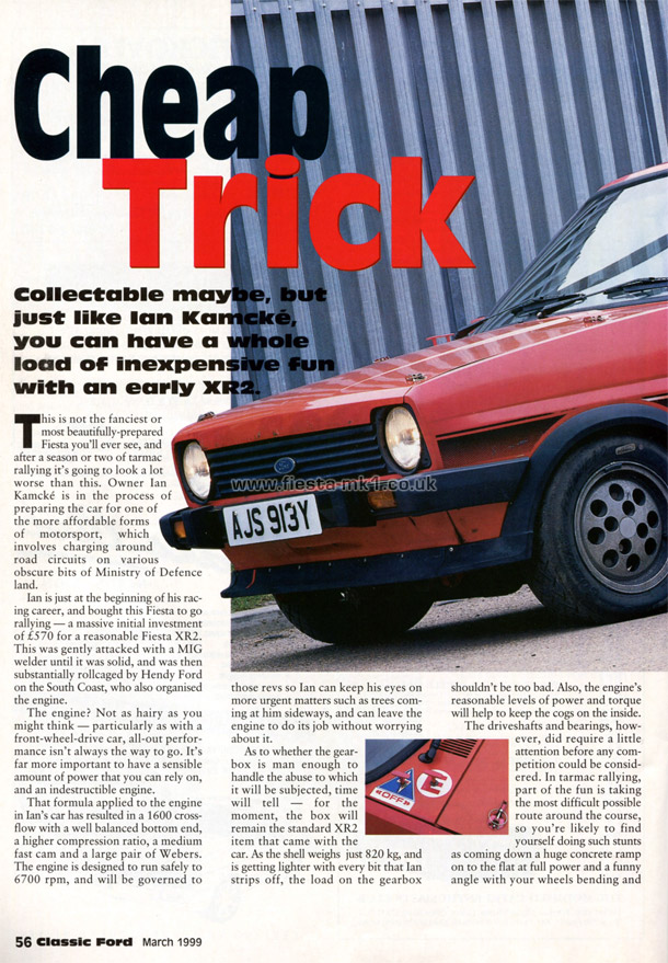 Classic Ford - Feature: Fiesta XR2 - Page 1