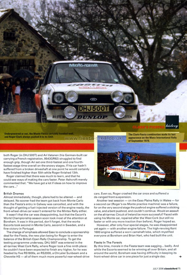 Classic Ford - Graham Robson: Fiesta Group 2 Rally Cars - Page 2