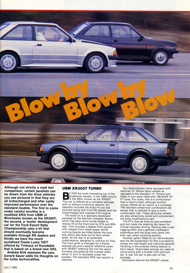 Hot Car - Road Test: Fiesta XR2 Lumo 105T - Page 1