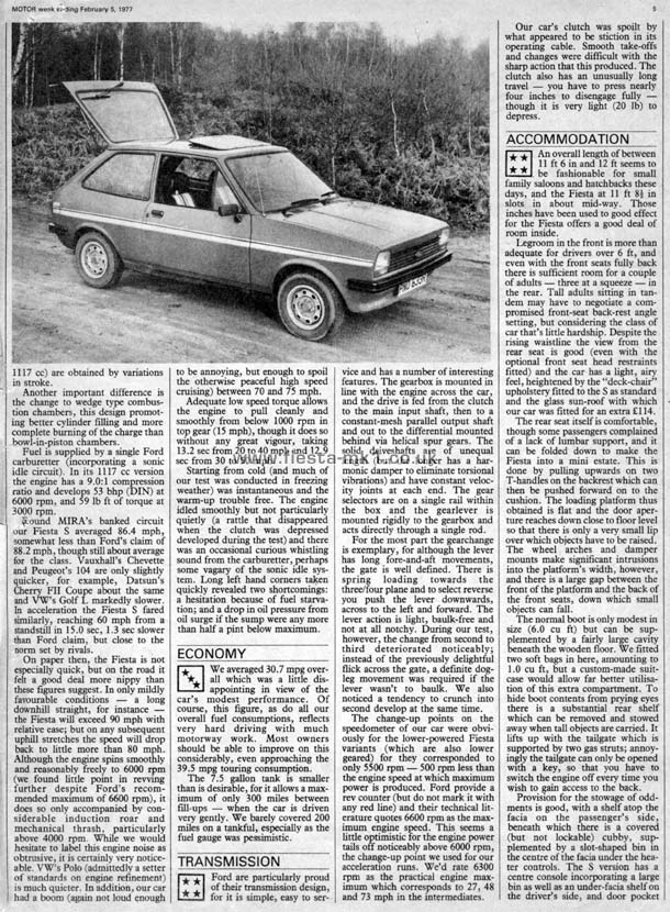 Motor - Road Test: Fiesta 1100S (Sport) - Page 2