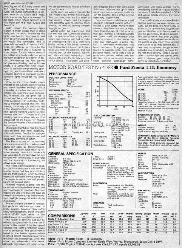 Motor - Road Test: Fiesta L Economy - Page 2