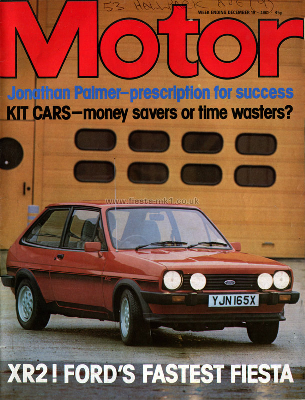 Motor - Road Test: Fiesta XR2 - Front Cover