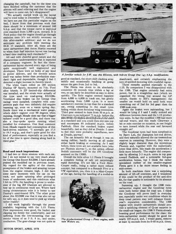 Motor Sport - Road Test: Fiesta Series-X 1100S & 1300S - Page 3