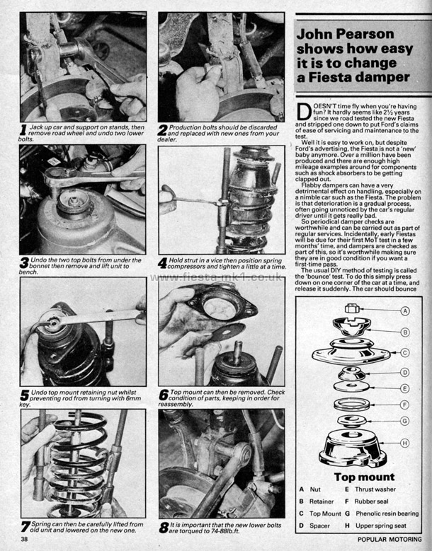 Popular Motoring - Technical: Fiesta Strut Swap - Page 1