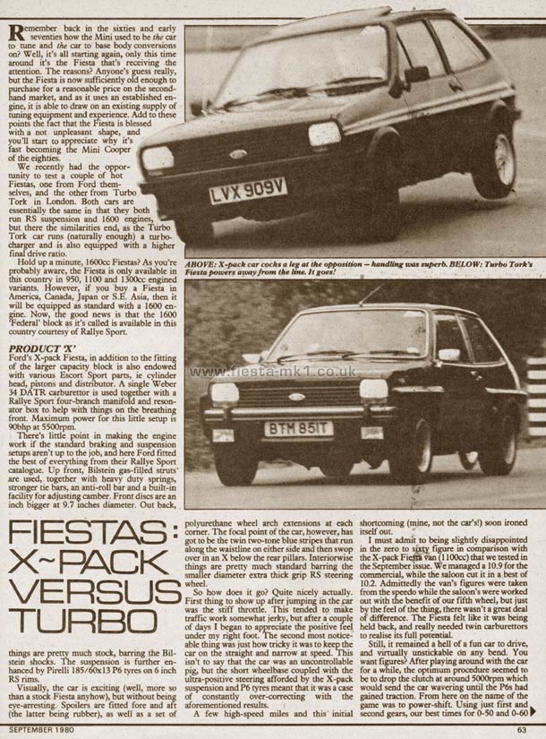 Ford Fiesta Mk1 187 Magazine Articles Uk 187 Street Machine