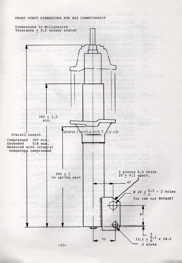 Fiesta MK1 Championship: Regulations & Specifications - Page 13