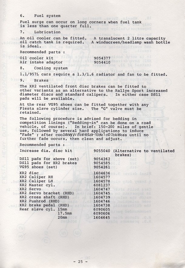 Fiesta MK1 Championship: Regulations & Specifications - Page 25