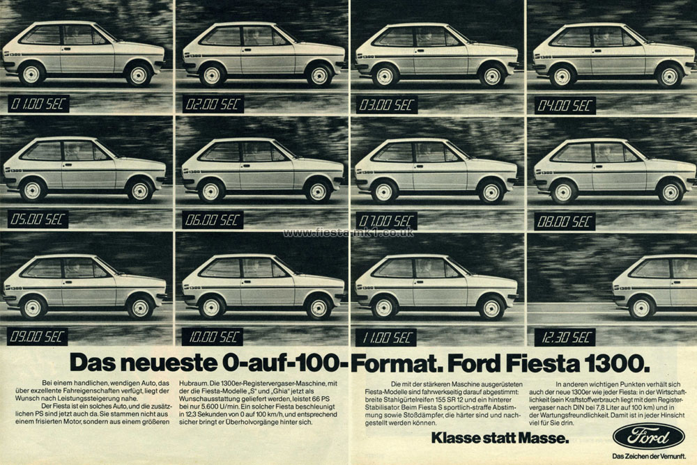 Fiesta MK1: 1300S (Sport) - Double Page