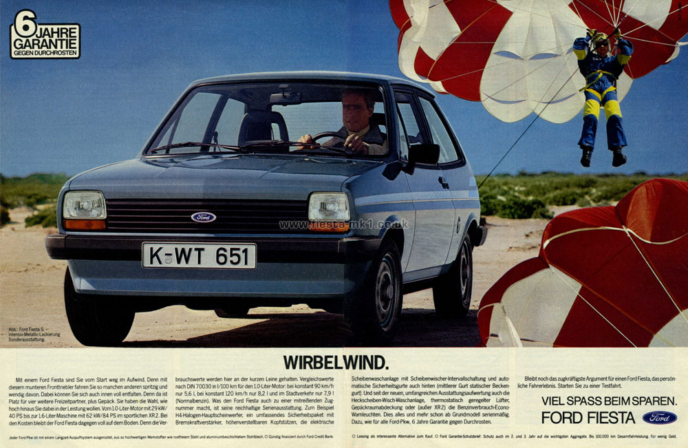 Fiesta MK1: 1300S (Sport) Big Bumper - Double Page