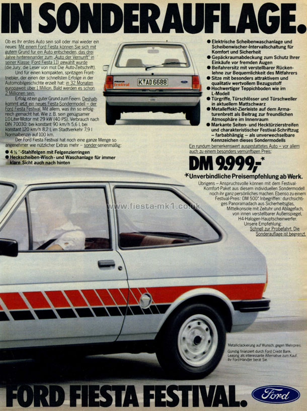 Fiesta MK1: Festival