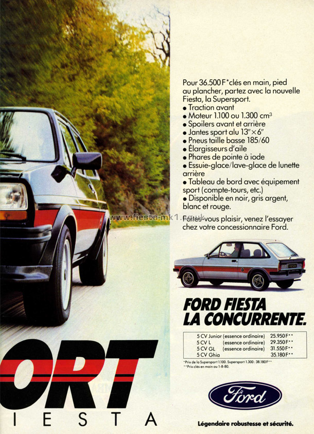 Fiesta MK1: Supersport