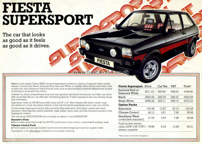 Fiesta MK1: Supersport